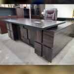 Executive Wooden Desk with Storage