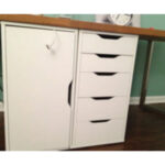 Modern workstation made with Al-Noor MDF and 1MM PVC edging.
