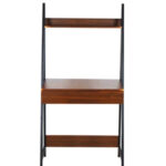 Stylish office table with storage drawer in Nutmeg Brown and Black.