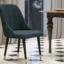 Modern accent café chair with cushioned seat and sleek design
