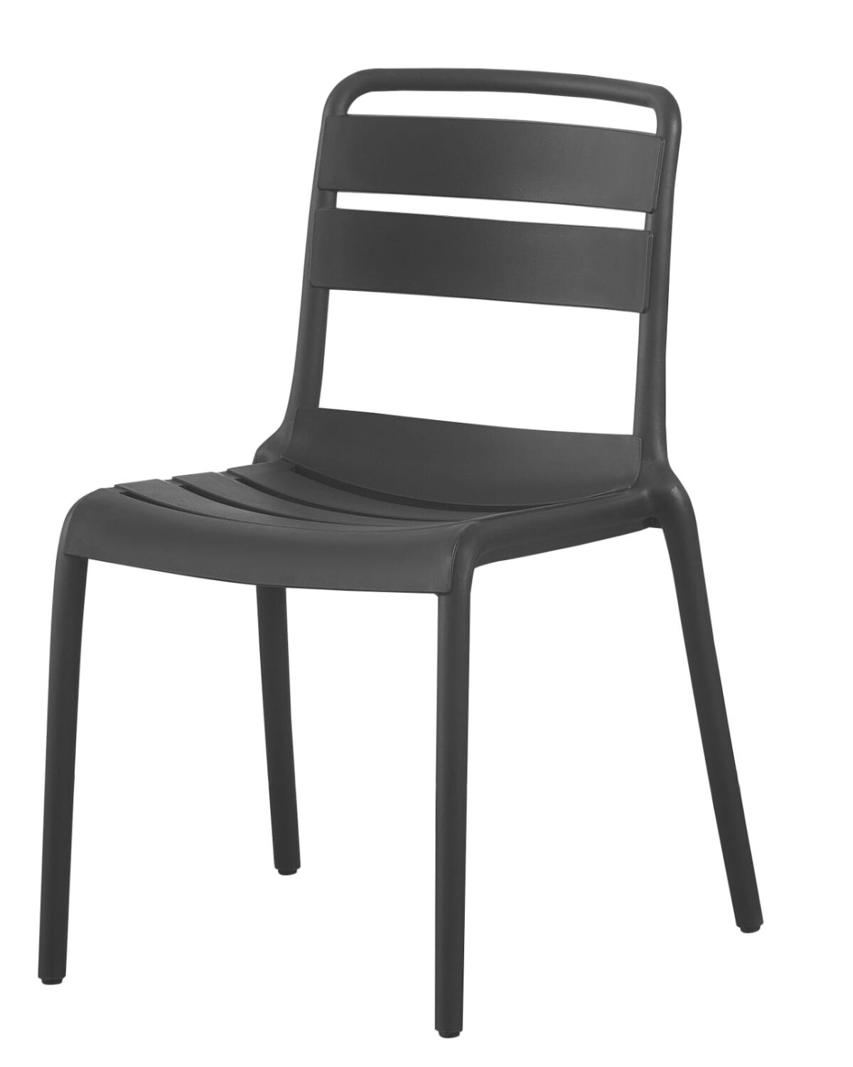 Weather-Resistant Minimalist Outdoor Chair in a Café Setting